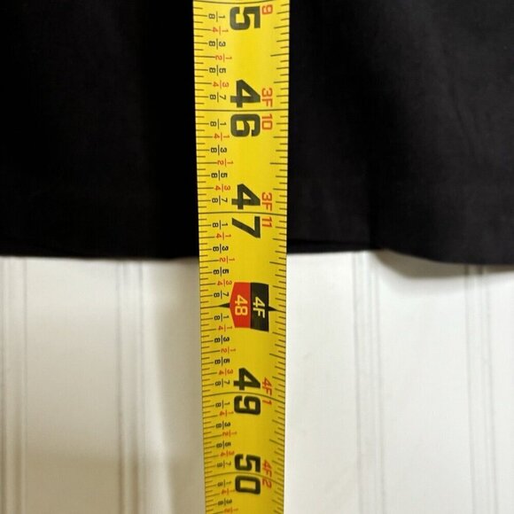 Classic Elements Womens 20/22 Maxi Dress Y2K Black Ultra Suede Jumper Sleeveless - Picture 11 of 11